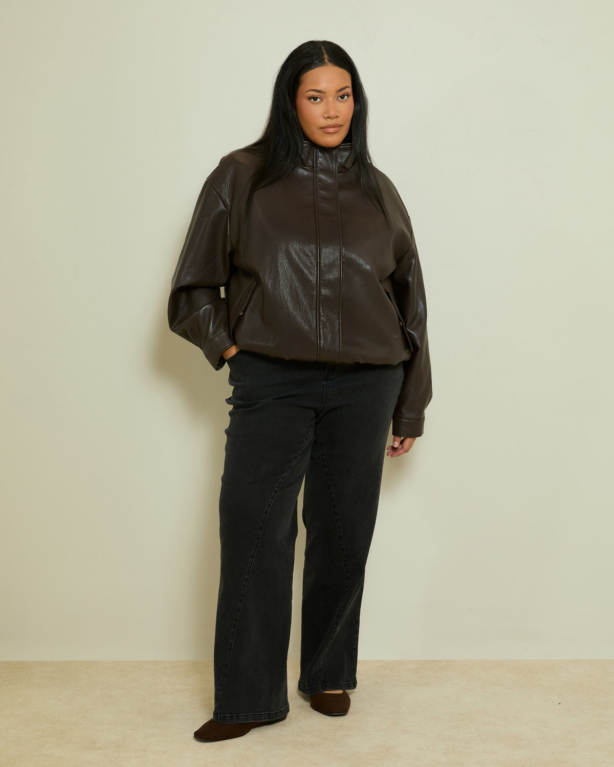 COMFORT STRETCH TWIST SEAM JEANS- WASHED BLACK