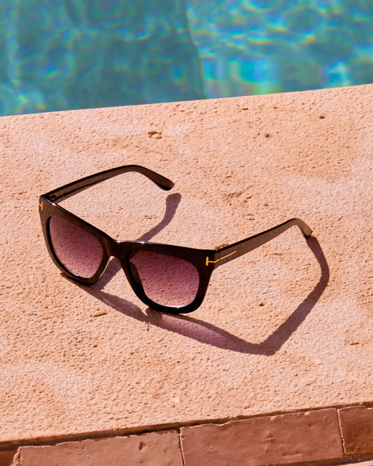 BLACK CATEYE SUNGLASSES