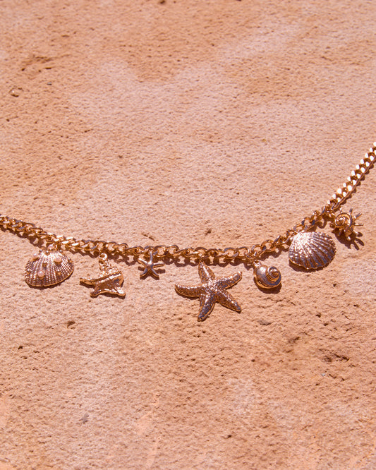 GOLD MULTI CHARM NECKLACE