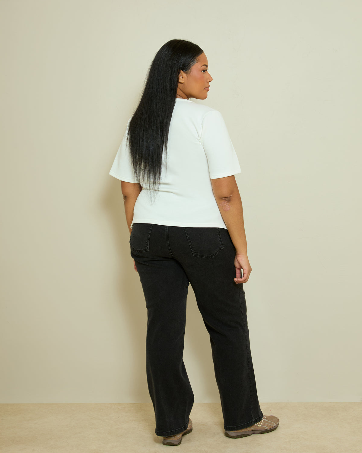 COMFORT STRETCH TWIST SEAM JEANS- WASHED BLACK